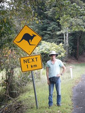 Kangaroo crossing