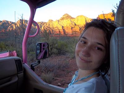 Vicki on Pink Jeep Sedona tour
