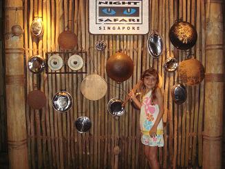 Liz at the night safari