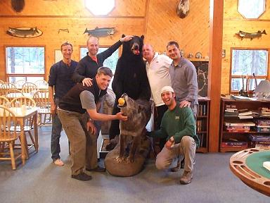 Tom, Brad, Josh, Paul, Rob and Bear with his 'Bich'
