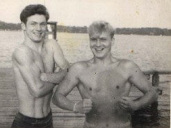 Dad flexing