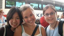 Stine, Franziska and Nina at KSC