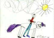 Vicky riding a horse