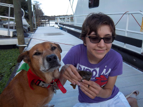 Liz and Tuco fishing